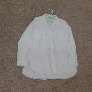 شومیز مانتویی سفید