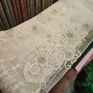 پرده تور قابی فلت