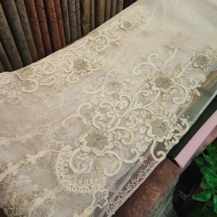 پرده تور قابی فلت