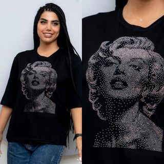 تیشرت نگینی چهره