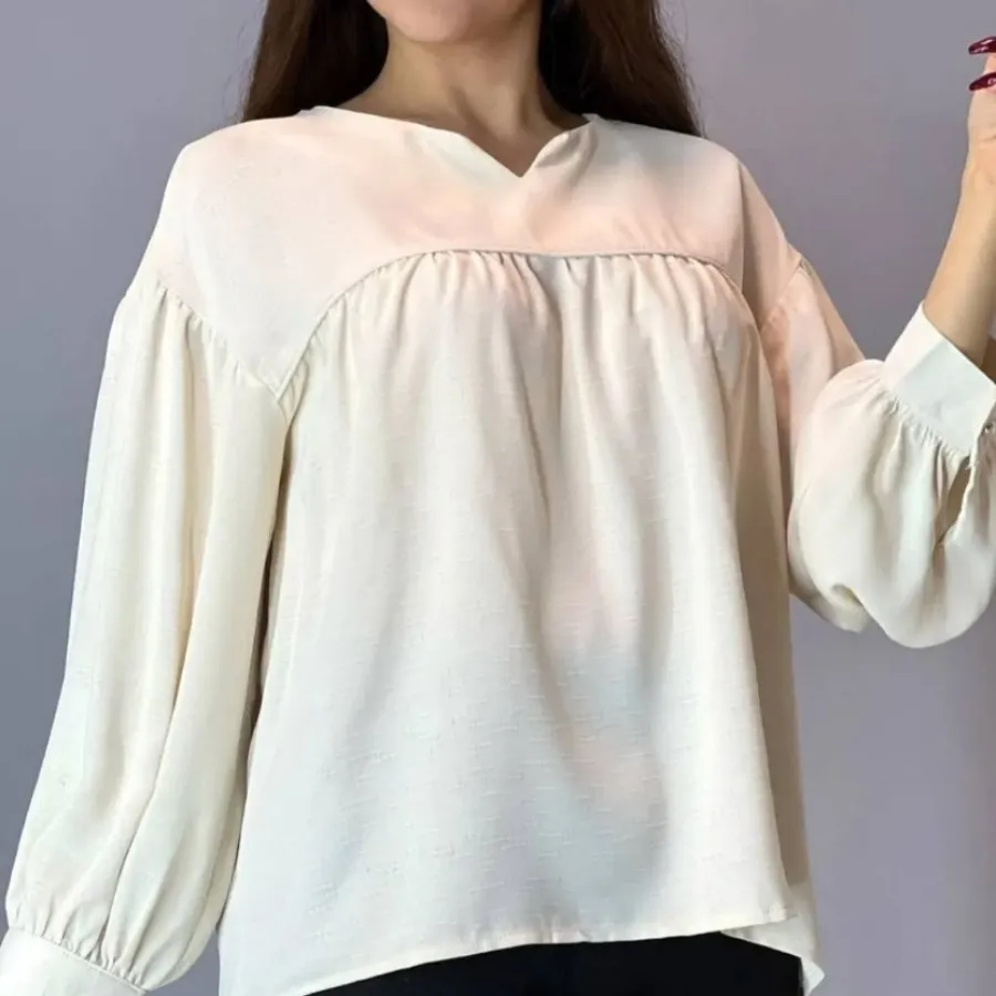 شومیز یقه کوبایی