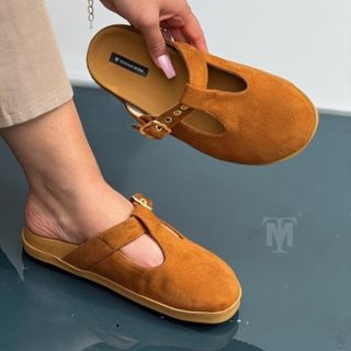 صندل جلو بسته خردلی