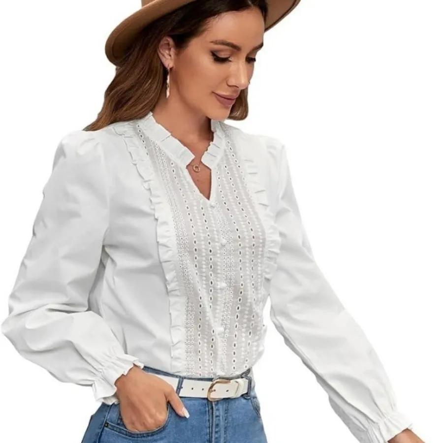 شومیز خامه دوزی شده Shein