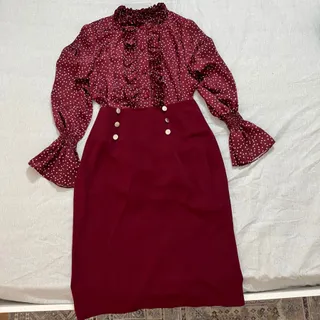 ست شومیز و دامن مجلسی