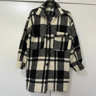 پالتو پشمی چهارخونه