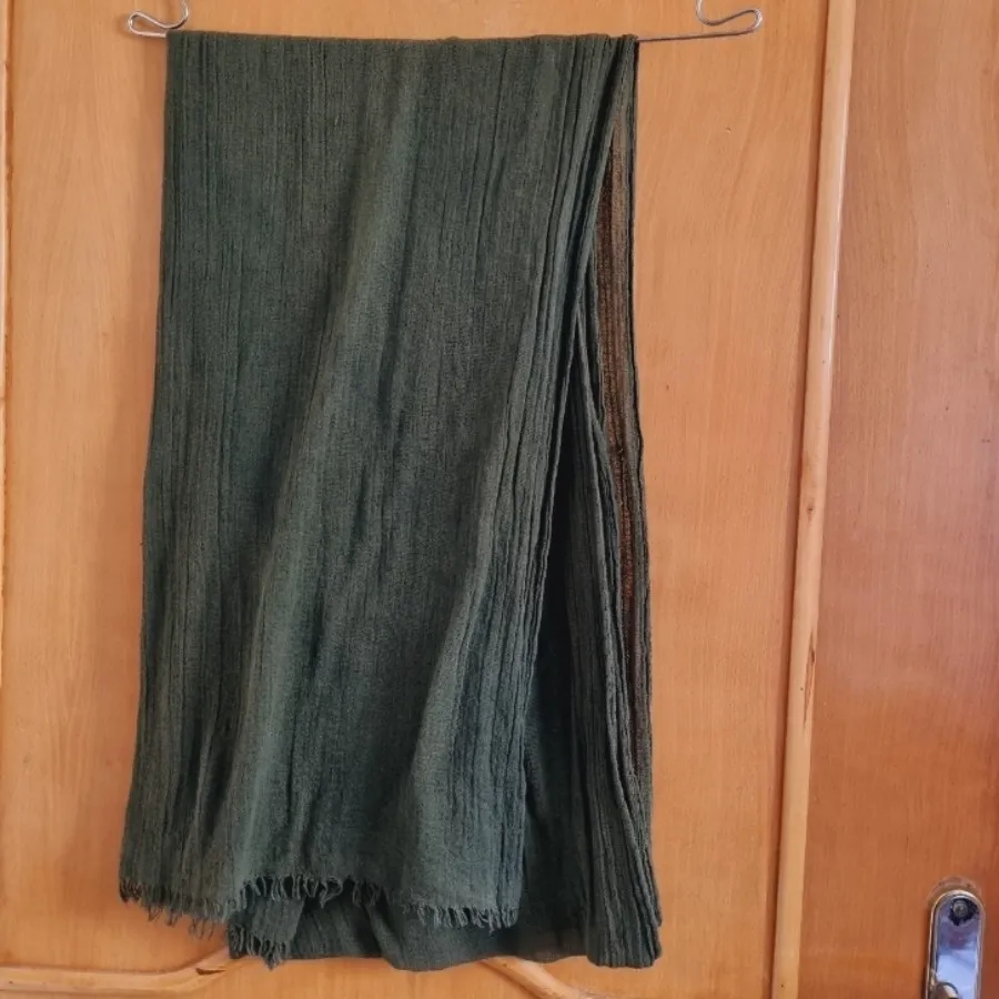 شال هنری سه متری سبز