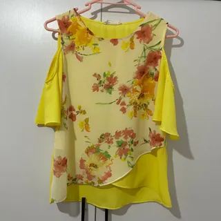 شومیز آستین کوتاه سرشونه