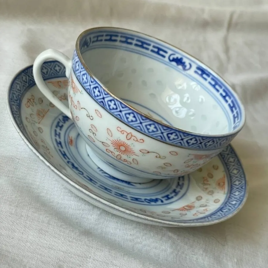 فنجان و نعلبکی دون برنجی