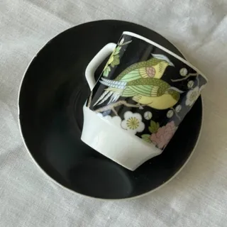 فنجان ونعلبکی قدیمی ژاپنی