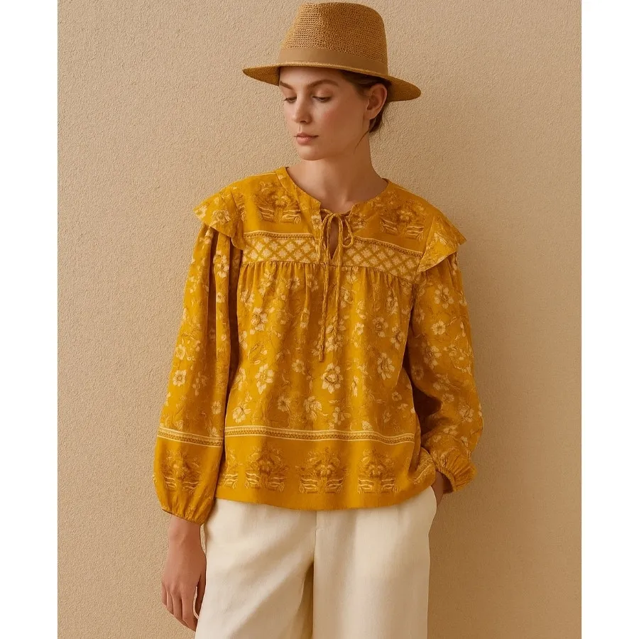 شومیز نخی برند اروپایی