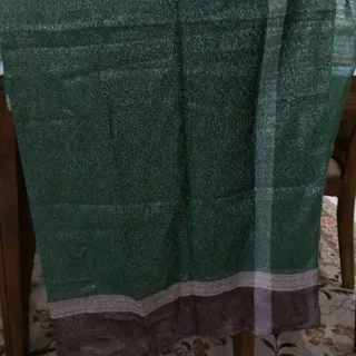 روسری نخ زربافت سبز