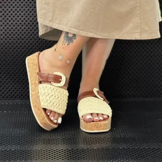 صندل دست بافت قیطونی