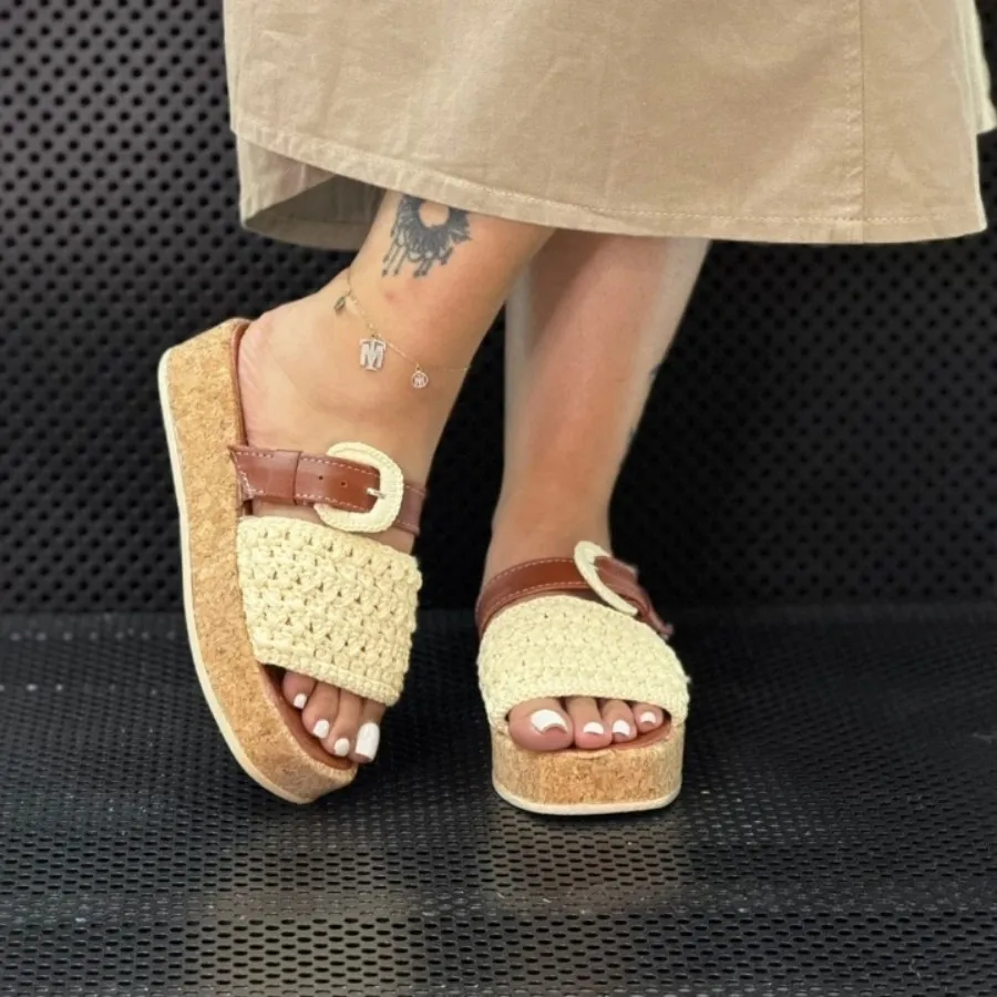 صندل دست بافت قیطونی