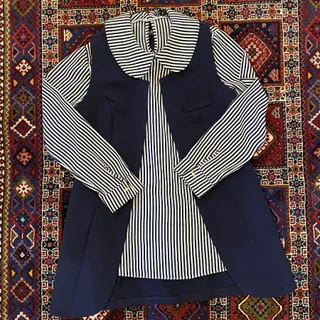 ست شومیز و وست سرمه ای