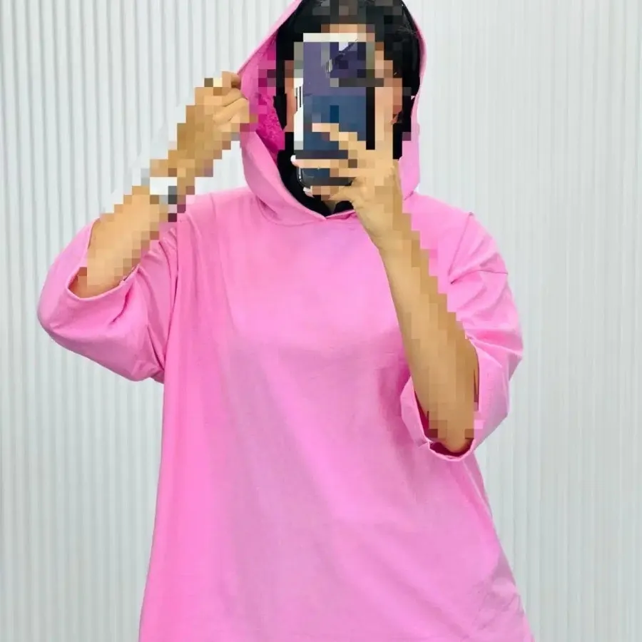 تیشرت لانگ کلاهدار