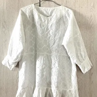 شومیز سفید خامه دوزی