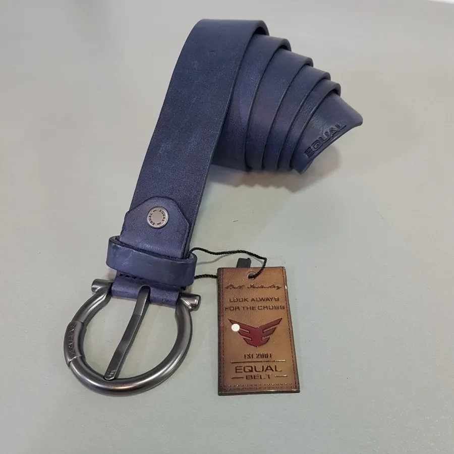 کمربند چرم ترک سرمه ای