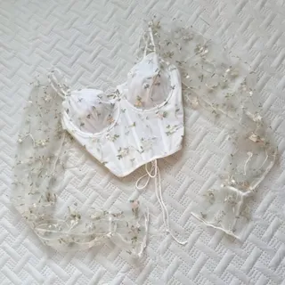 نیم تنه مجلسی عروسکی سفید