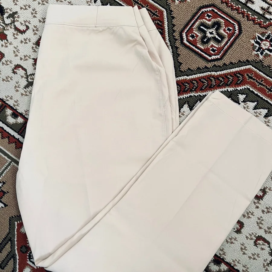 شلوار پارچه ای کرم