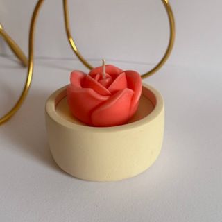 شمع گل رز