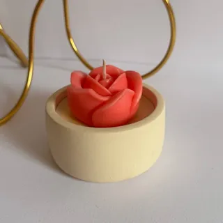 شمع گل رز