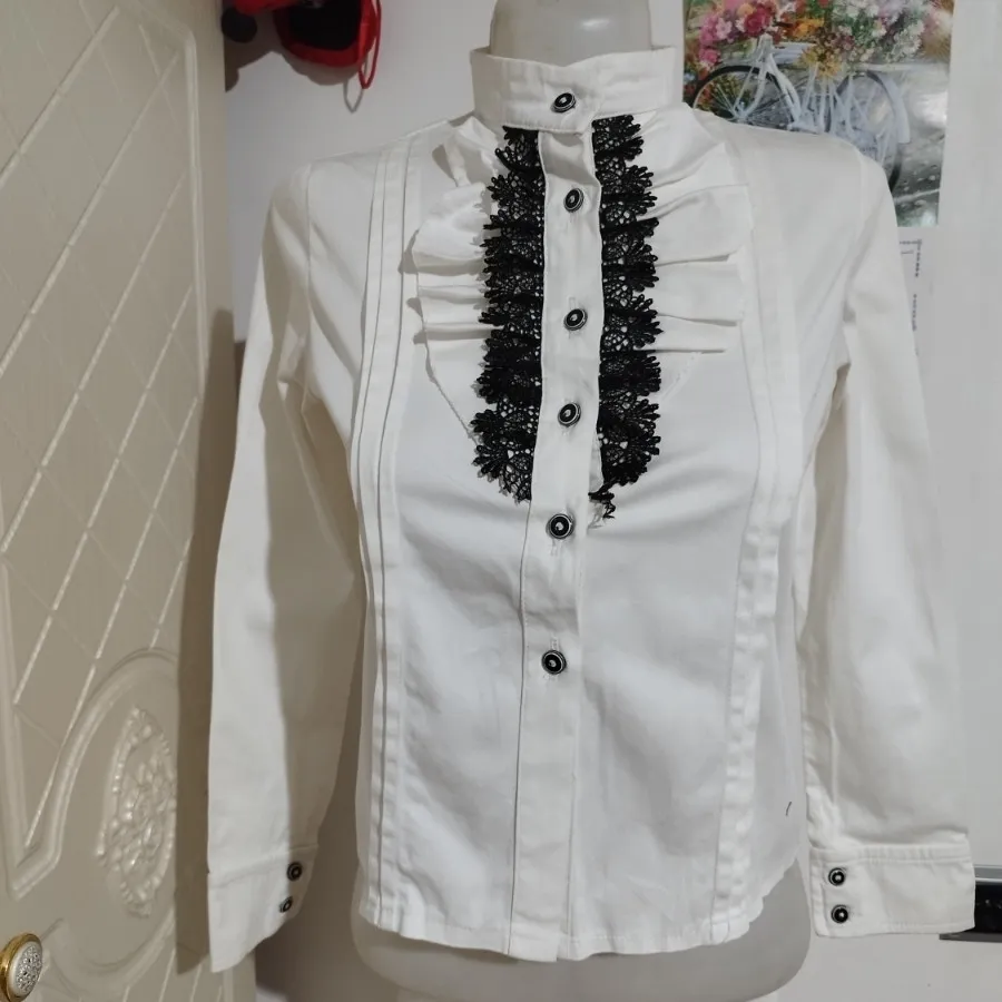 شومیز سفید مجلسی