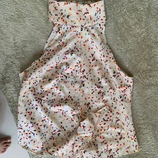 تاپ سفید یقه هالتر