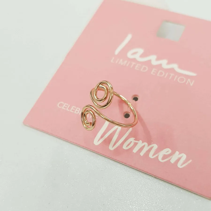 انگشتر پا طلایی اسپیرال