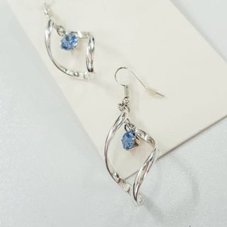 گوشواره روکش نقره نگیندار
