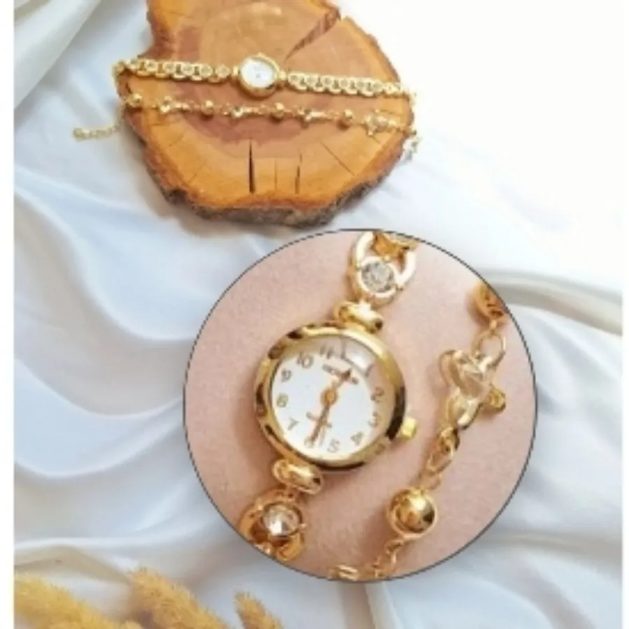 ساعت جواهری دستبند پروانه