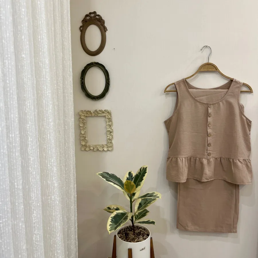 تاپ شلوار نخی دخترانه