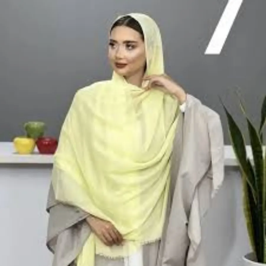 شال لیمویی نخ سیلک