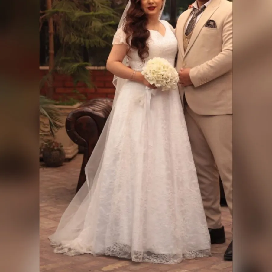 لباس عروس دانتل فرانسه