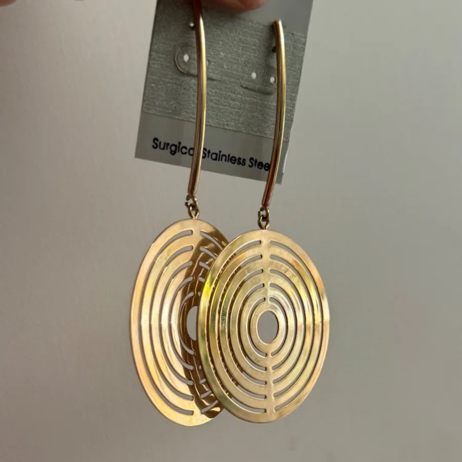 گوشواره استیل رنگ ثابت