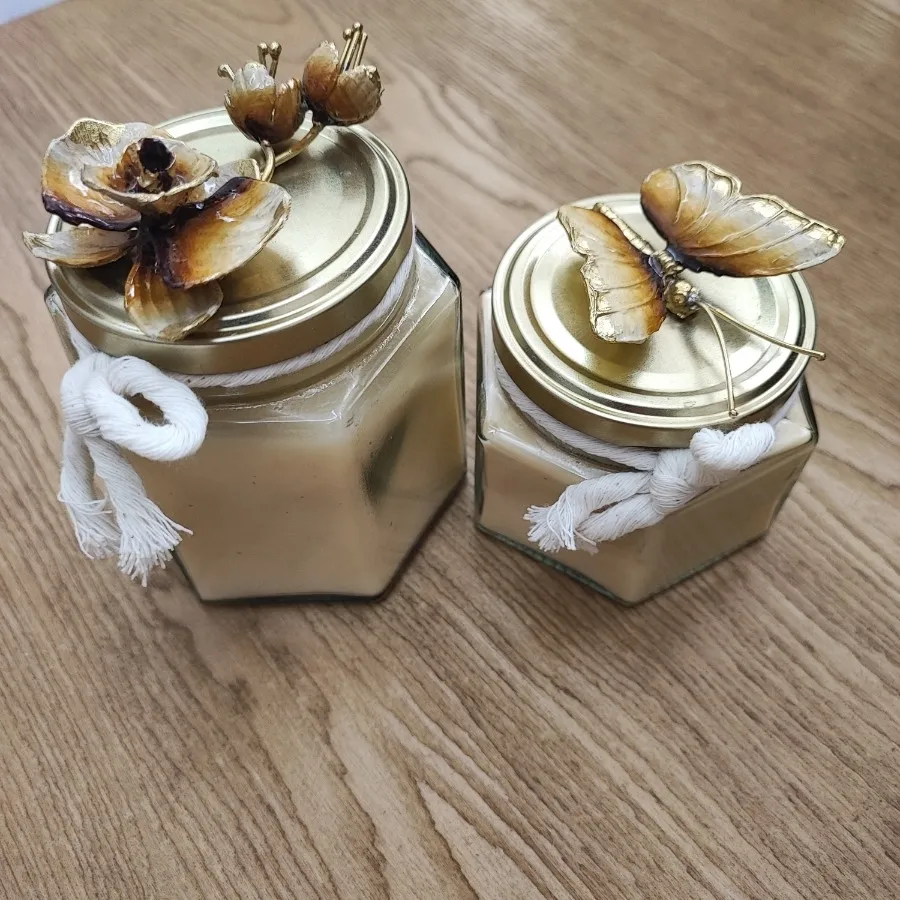 شمع برنجی و میناکاری