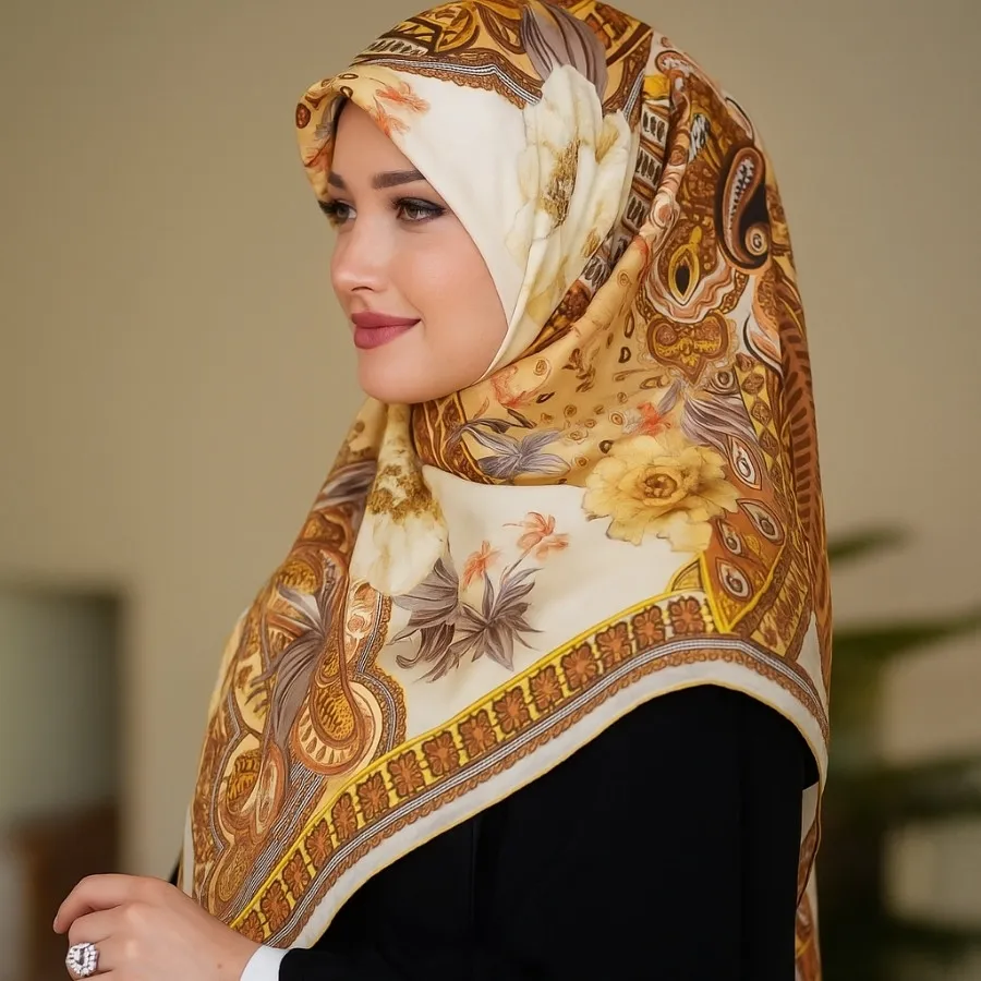 روسری ساتن مجلسی