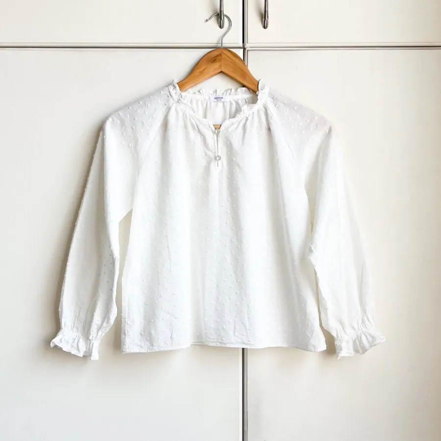 شومیز سفید کیوت