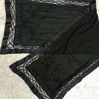 شال گلدوزی مجلسی مشکی