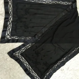 شال گلدوزی مجلسی مشکی