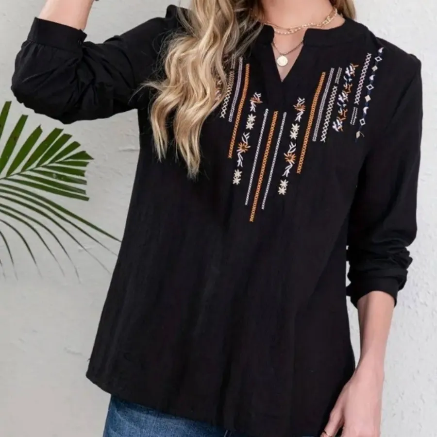 شومیز گلدوزی جنس نخ