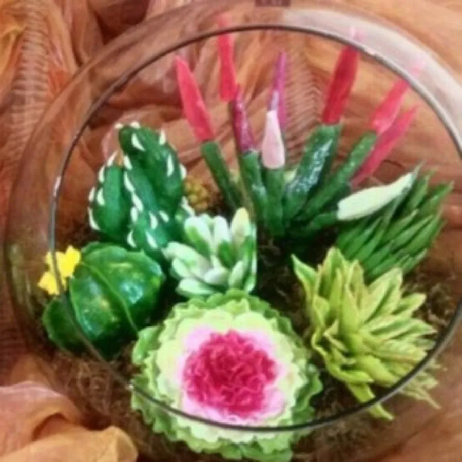 گل کاکتوس خمیری