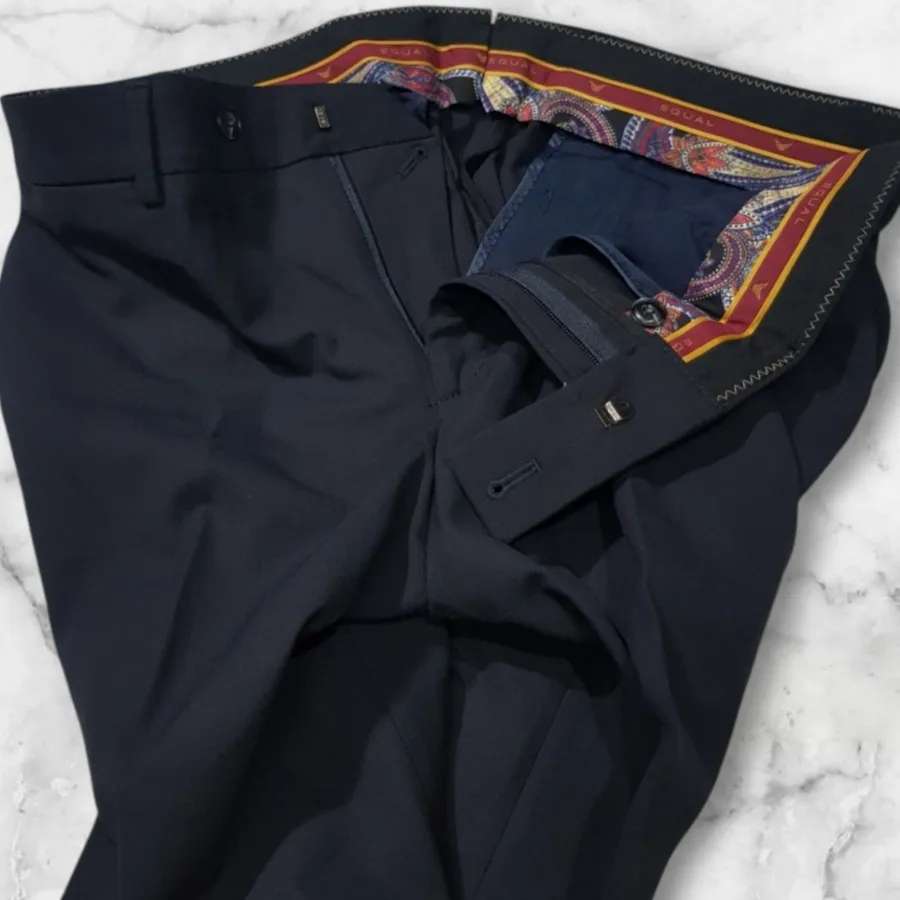 شلوار پارچه ای سرمه ای