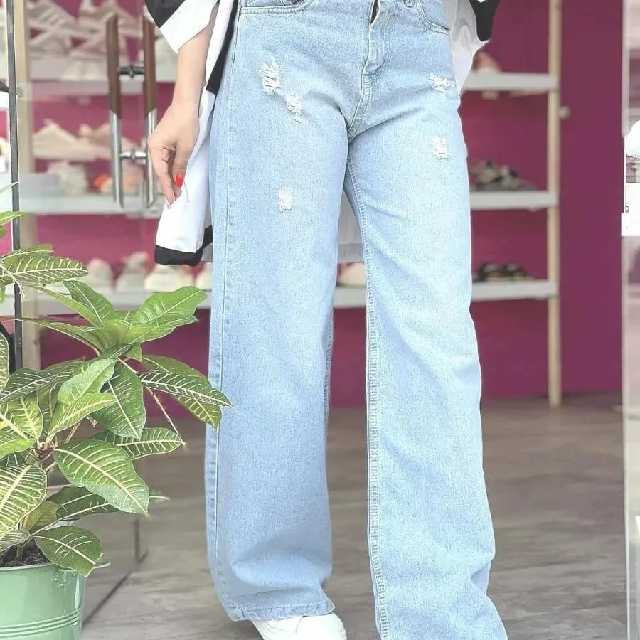 شلوار لی فول بگ