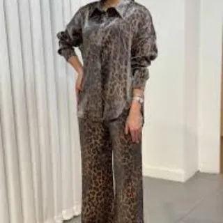 شومیز شلوار پلنگی ترک