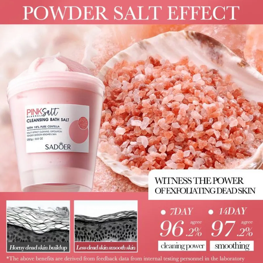 نمک حمام خامه ای صورتی