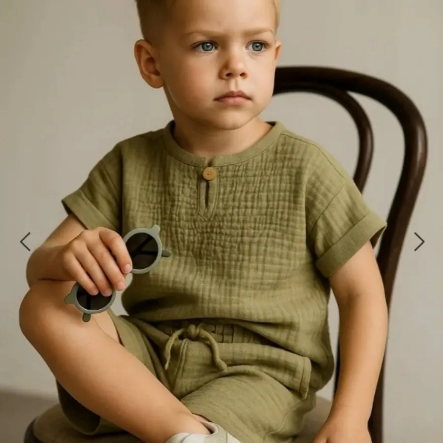 ست بلوز و شلوارک لینو 673