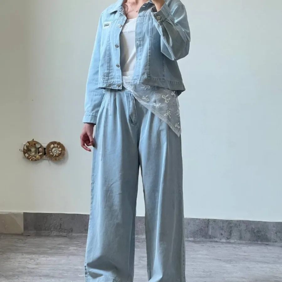 ست سه تیکه پاییزه جین