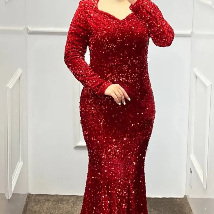 لباس مجلسی پولک مخملی