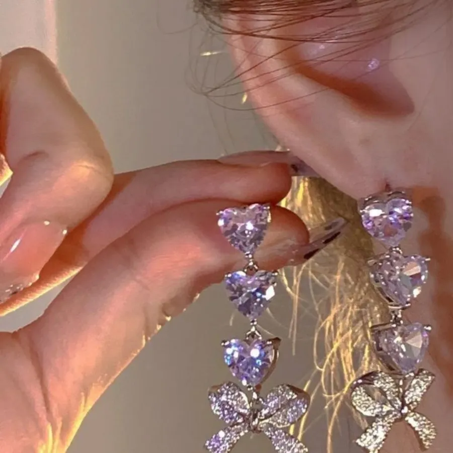 گوشواره قلبی و پاپیونی❤?