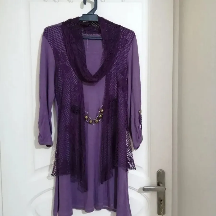 بلوز بنفش مجلسی